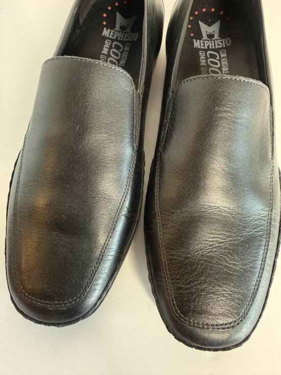 Mephisto Edlef Black Slip on Moccasin Loafers Cool Air Sz 10.5 Like NEW main image 7